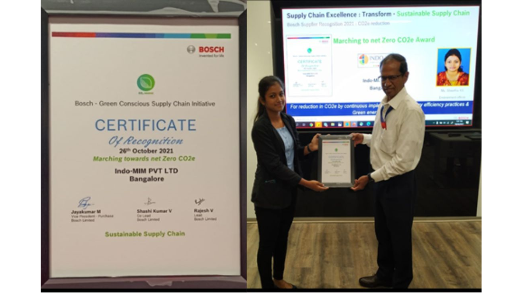 Bosch Certificate