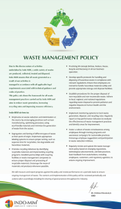 Waste management